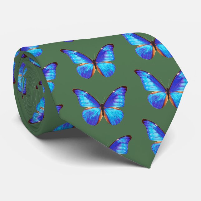 Morpho Butterfly Tie (Rolled)