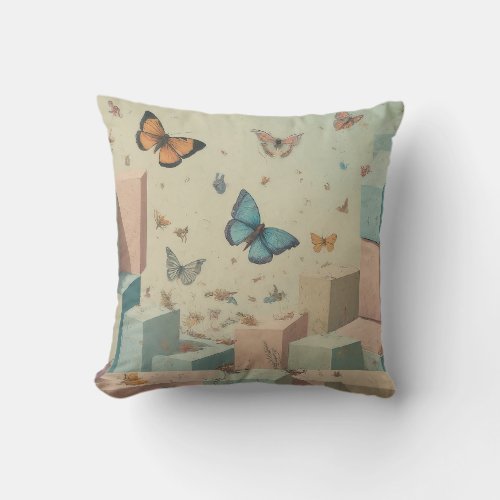  Morpho Magic Embrace the Beauty of Butterflies  Throw Pillow