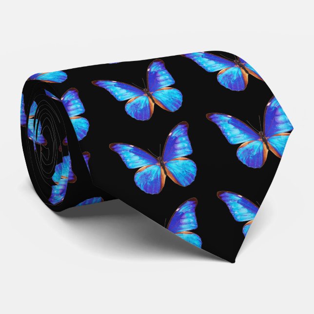 "Morpho" Neck Tie (Rolled)
