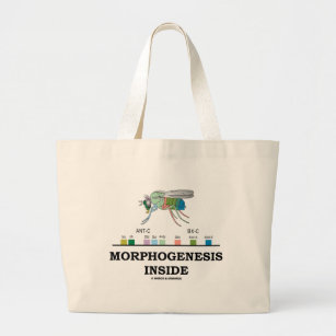 Morphogenesis Inside (Fruit Fly Drosophila Genes) Large Tote Bag