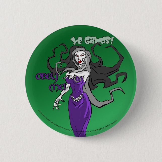 Morrigan commands you button (Front)