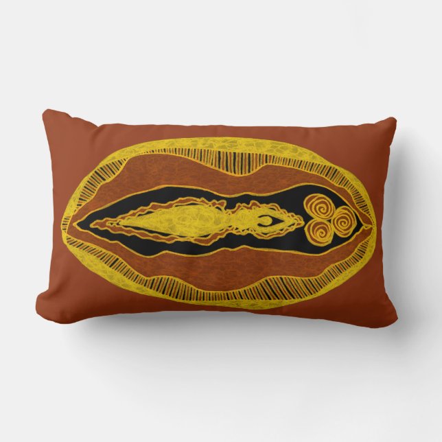 Morrigan Goddess Yoni Lumbar Pillow (Front)