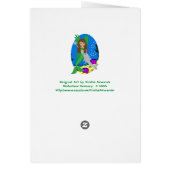 Morrigan the Merfaery and Dolphin Card (Back)