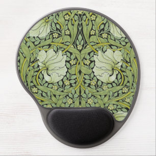 Morris 1876 Vintage Pimpernel Floral Pattern Gel Mouse Pad