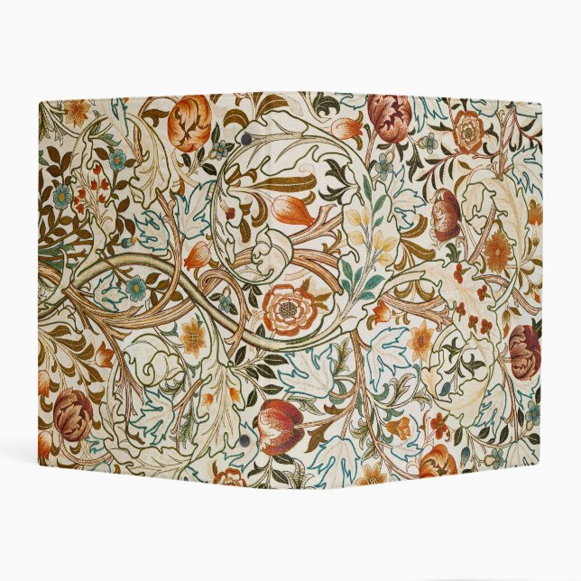  Morris Acanthus Floral Crewel Embroidery Pattern Mini Binder (Background)