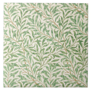 Morris - Antique willow leaves & Branches Pattern Ceramic Tile