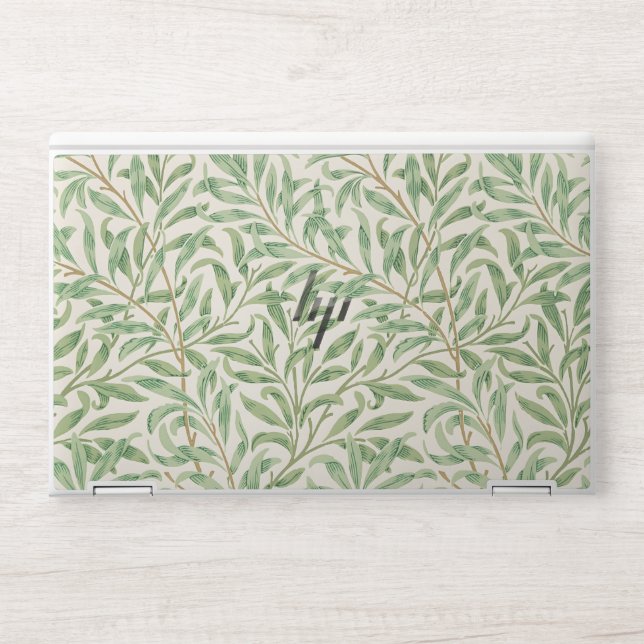 Morris - Antique willow leaves & Branches Pattern HP Laptop Skin (Front)