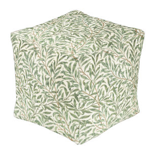 Morris - Antique willow leaves & Branches Pattern Pouf