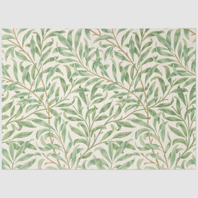 Morris - Antique willow leaves & Branches Pattern Tissue Paper (Front)