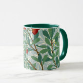 Morris -  Arbatus, berry red and turquoise, Mug (Front Right)