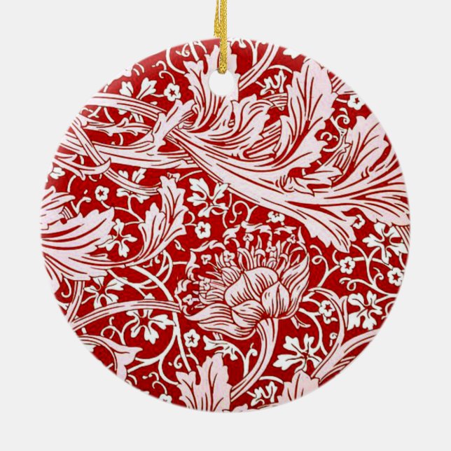 Morris - Arcadia, popular pattern, Ceramic Ornament (Back)