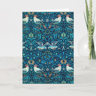 Morris - Birds, colorful vintage pattern Card