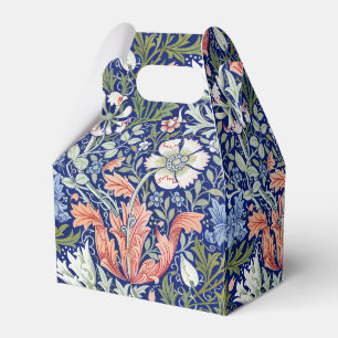 Morris Blue Background 1896 Compton Floral Pattern Favor Boxes