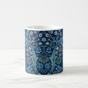 Morris Blue Background Vintage Blackthorn Pattern Coffee Mug