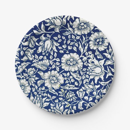 Morris _ Blue Mallow famous pattern Paper Plates