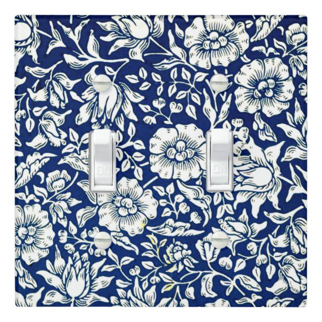 Morris - Blue Mallow Light Switch Cover (In Situ)