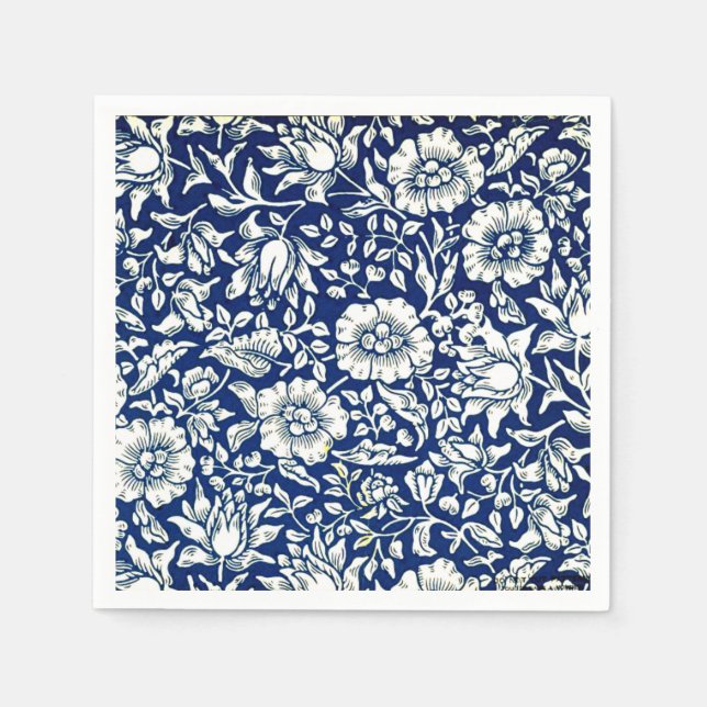 Morris - Blue Mallow Napkins (Front)