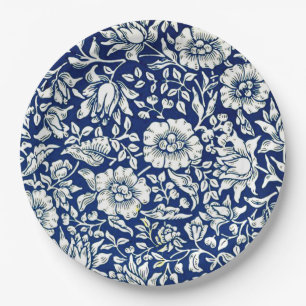 Morris - Blue Mallow, popular pattern  Paper Plates