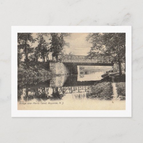 Morris Canal Bayonne New Jersey Vintage Postcard