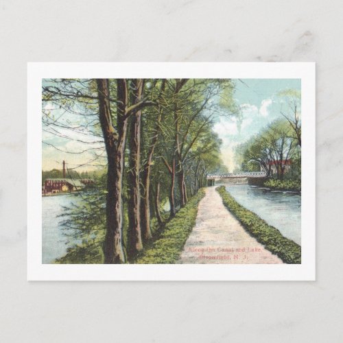 Morris Canal Bloomfield New Jersey Vintage Postcard