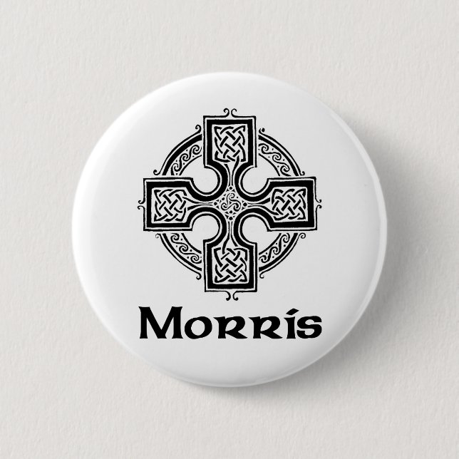 Morris Celtic Cross Button (Front)