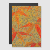 Morris & Co. Bamboo Pattern Godwin Orange & Sage (Front/Back)