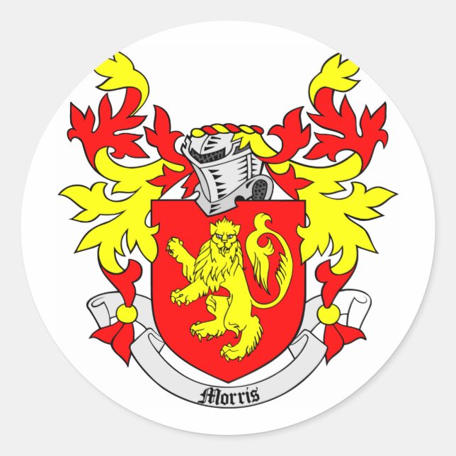 MORRIS Coat of Arms Classic Round Sticker (Front)