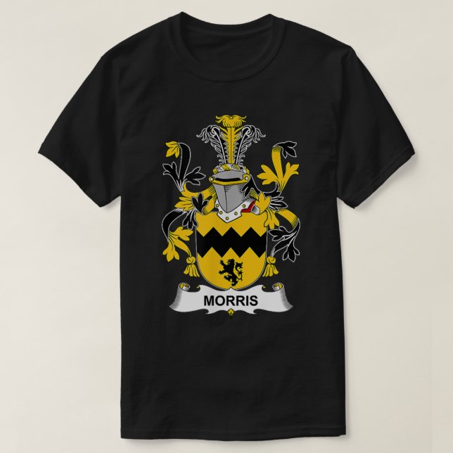 Morris Coat of Arms  Family Crest  T-Shirt (Design Front)