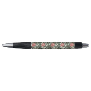 Morris Cray Vintage Blossom Floral Design Green Pen