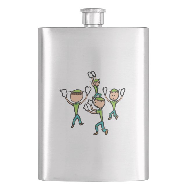 Morris Dancing Flask (Front)