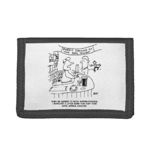 Morris Dancing in Pub. Traditional Morris Dancing Trifold Wallet