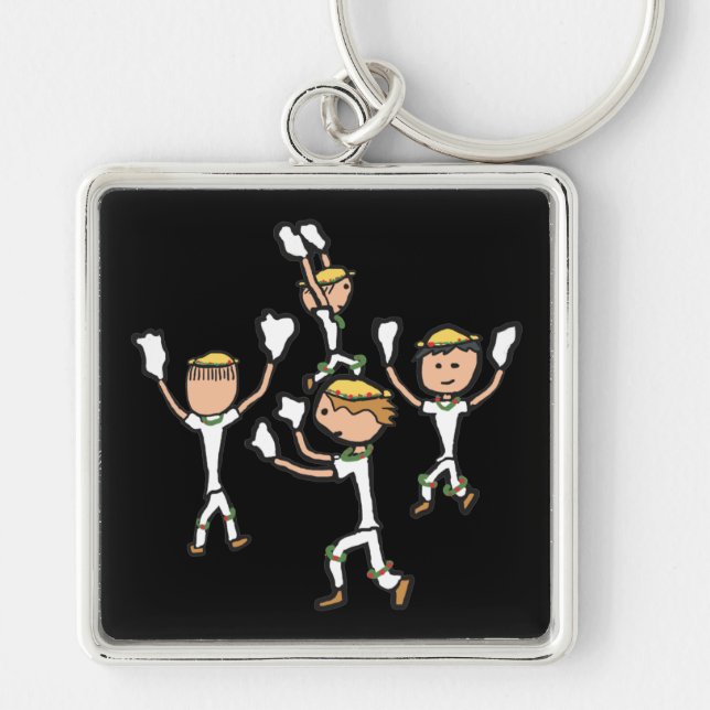 Morris Dancing Keychain (Front)