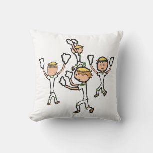 Morris Dancing Throw Pillow