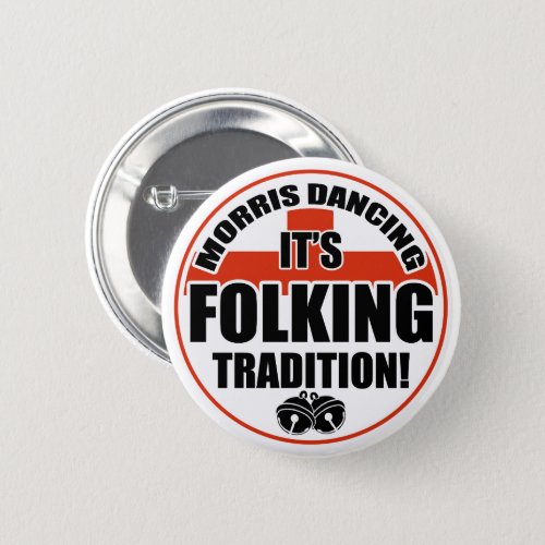 Morris Dancing Tradition Button