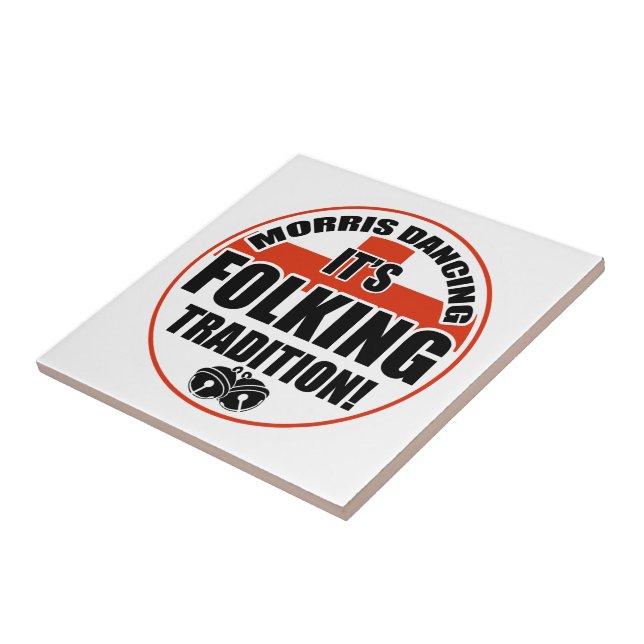 Morris Dancing, Tradition Ceramic Tile (Side)