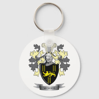 Morris Family Crest Coat of Arms Keychain