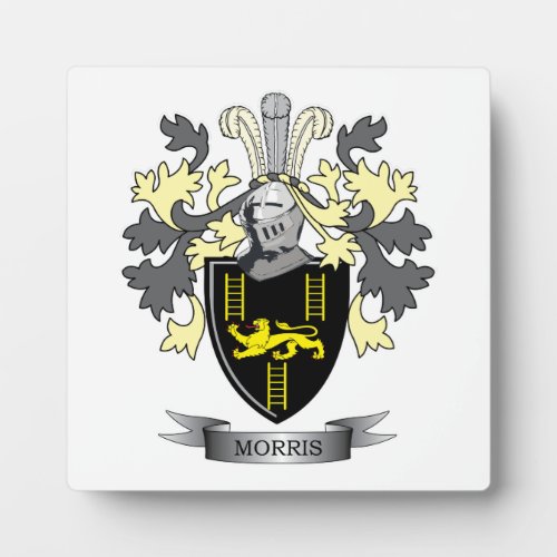 Morris Family Crest Coat of Arms Plaque