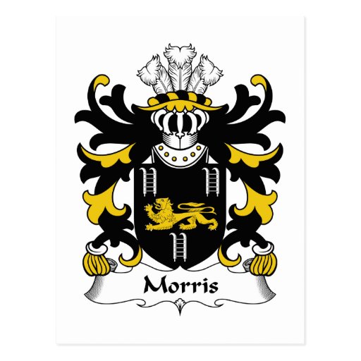 Morris Family Crest Postcard | Zazzle