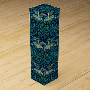 Morris - Flying Birds Floral Pattern Splicing Wine Box