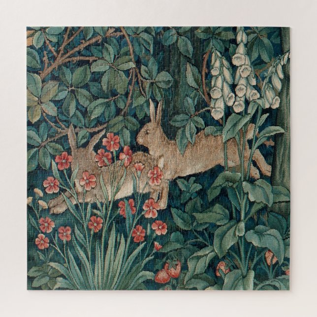 Morris Forest Rabbits Jigsaw Puzzle (Vertical)