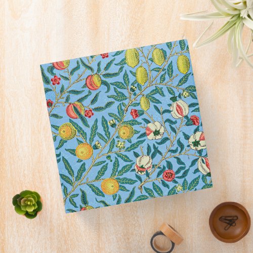 Morris _ Four Fruits popular pattern 3 Ring Binder