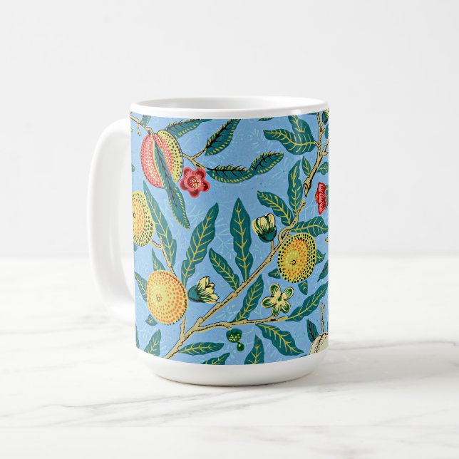 Morris - Four Fruits, popular pattern, Coffee Mug (Front Left)