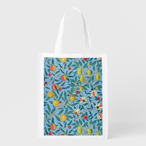 Morris _ Four Fruits popular pattern Grocery Bag