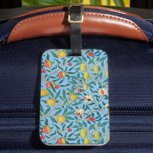 Morris _ Four Fruits popular pattern Luggage Tag