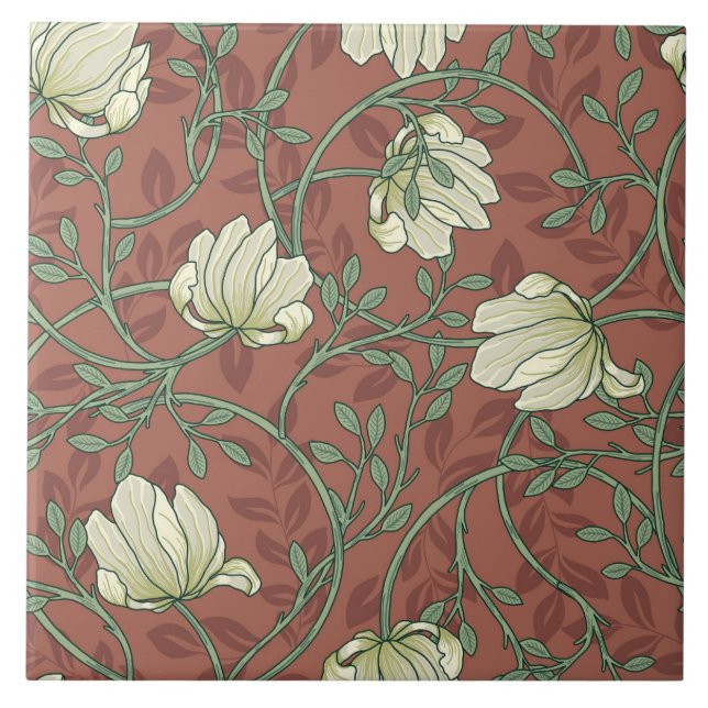 Morris Garden  Ceramic Tile (Front)