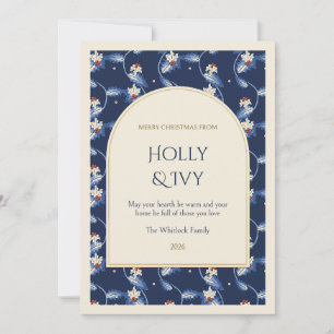 Morris Holly Arbour Family Christmas Card