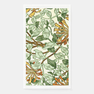 Morris - Honeysuckle green and gold Paper Guest Towels