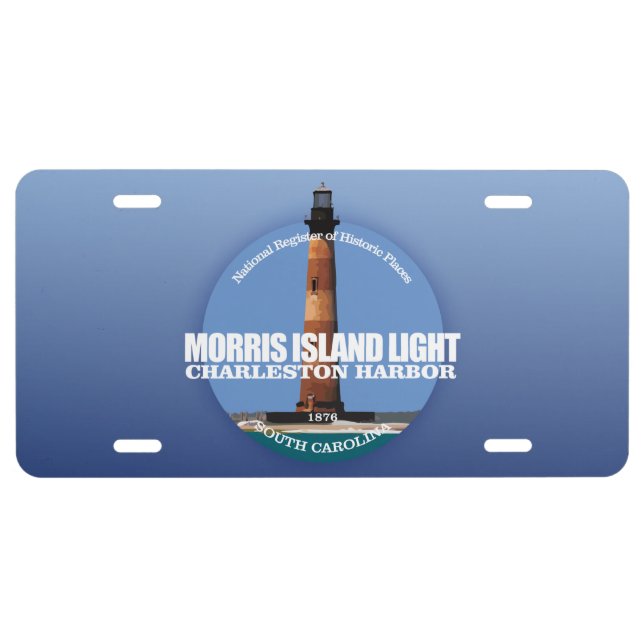 Morris Island Light License Plate (Front)