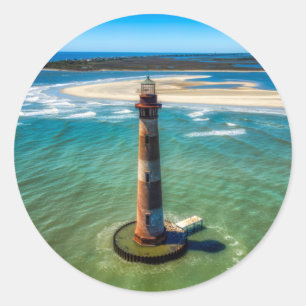 Morris Island Lighthouse (South Carolina)  Classic Round Sticker
