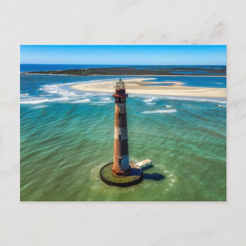 Morris Island Lighthouse South Carolina   Postcard